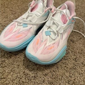 Stylish Pink and Blue Sneakers